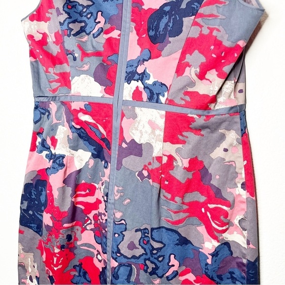 Boden Watercolor Abstract Shift Fitted Sleeveless Dress WH483 - Picture 10 of 12